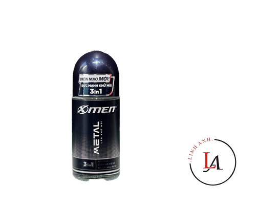 Lăn X Men 50ml water xanh, metal đen
